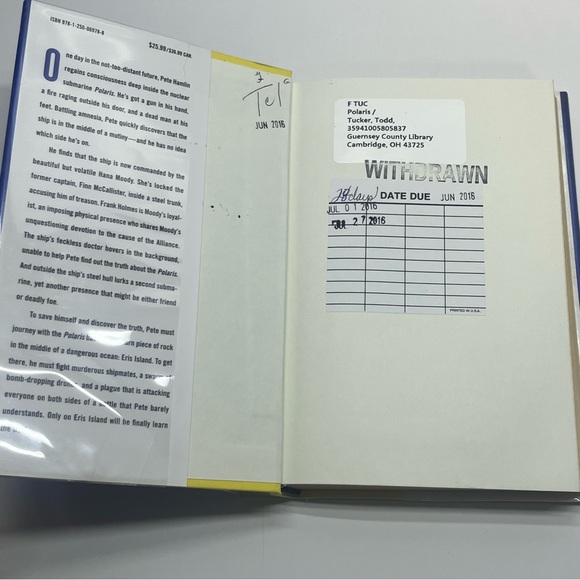 polaris by todd tucker thriller action hard cover underwater - Picture 4 of 7